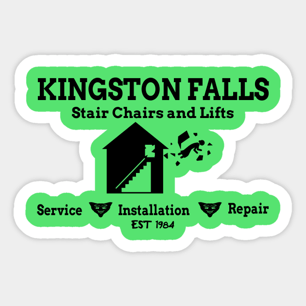 Kingston Falls Stair Charis and Lifts Sticker by acurwin